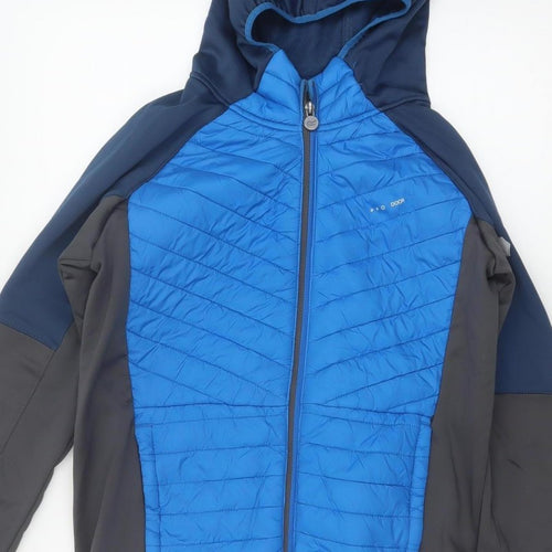 Regatta Boys Blue 13 Years Full Zip Hooded Quilted Softshell Jacket