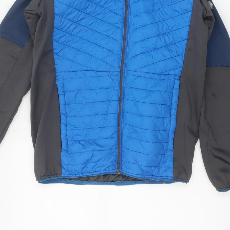 Regatta Boys Blue 13 Years Full Zip Hooded Quilted Softshell Jacket