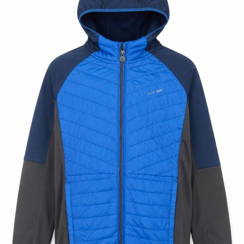 Regatta Boys Blue 13 Years Full Zip Hooded Quilted Softshell Jacket