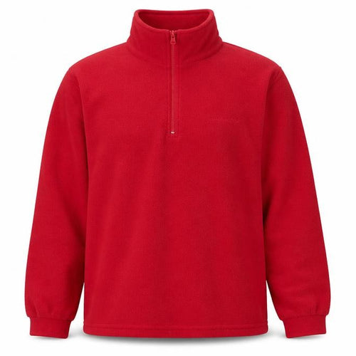 Trespass Men’s Red M Fleece 1/4 Zip High Neck Outdoor Sweatshirt