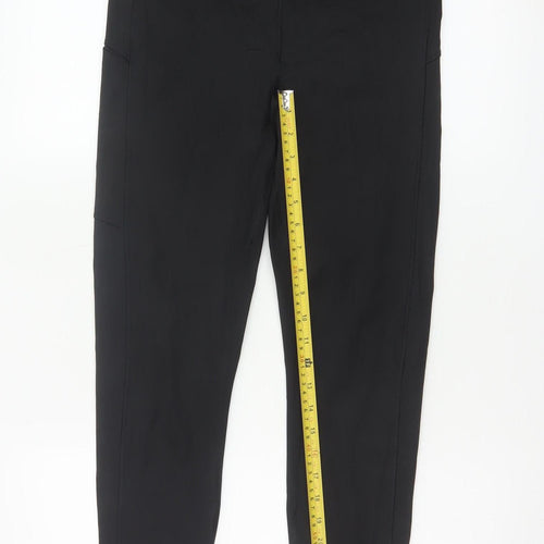 Marks & Spencer Women Black UK 12 High Waist Stretch Gym Leggings