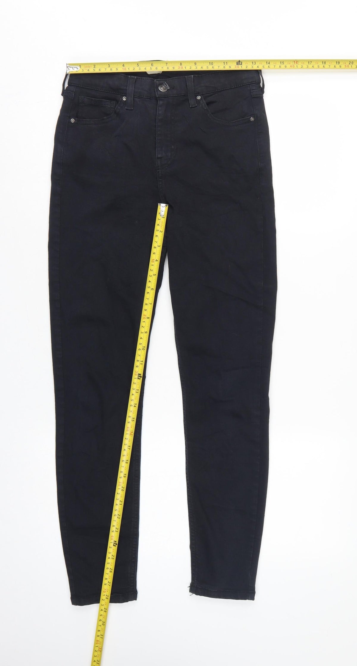 Topshop Moto Women Black W28 L32 Skinny Stretch Jeans