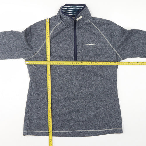 Craghoppers Women’s Grey UK 14 Fleece 1/4 Zip Pullover Sweatshirt