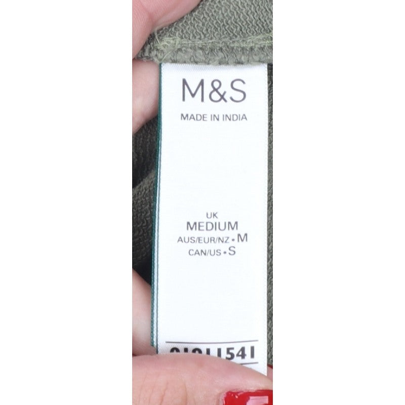 Marks and Spencer Per Una Women's Green M Tunic Sweatshirt