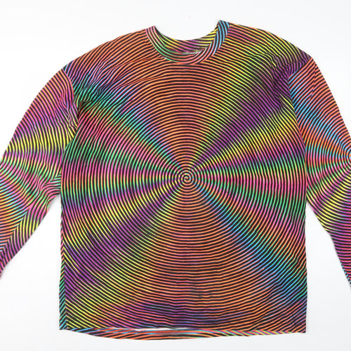 Space Tribe Unisex Multicoloured XL Space Spiral Pullover Sweatshirt