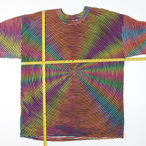 Space Tribe Unisex Multicoloured XL Space Spiral Pullover Sweatshirt