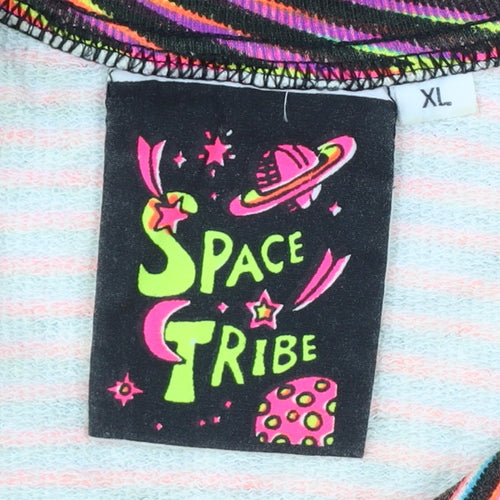 Space Tribe Unisex Multicoloured XL Space Spiral Pullover Sweatshirt