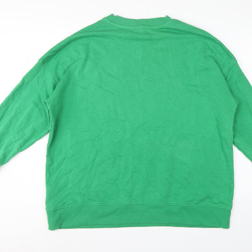 H&M Women Green M UCLA 1919 Logo Crew Neck Pullover Sweatshirt