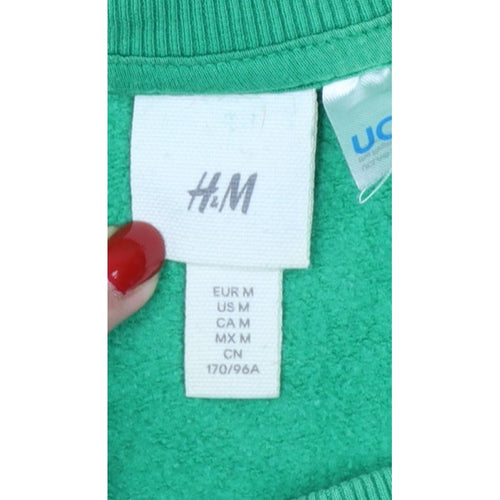 H&M Women Green M UCLA 1919 Logo Crew Neck Pullover Sweatshirt