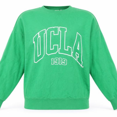 H&M Women Green M UCLA 1919 Logo Crew Neck Pullover Sweatshirt