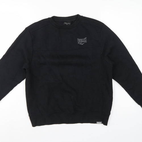 Everlast Boys Black Size 13 Pullover Fleece Logo Sweatshirt