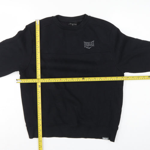 Everlast Boys Black Size 13 Pullover Fleece Logo Sweatshirt