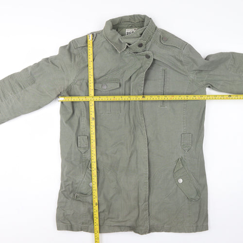 Next Women Green UK 14 Military Jacket Cotton Lined Padded
