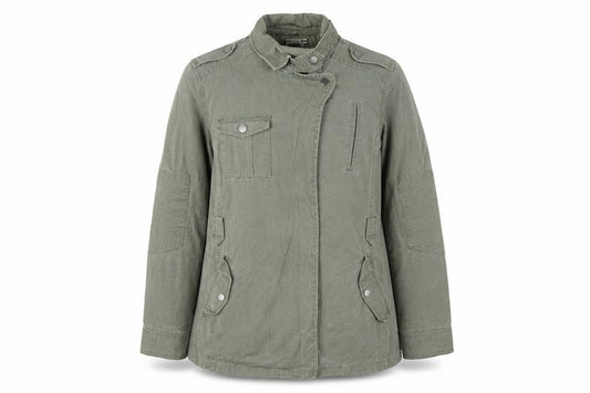 Next Women Green UK 14 Military Jacket Cotton Lined Padded