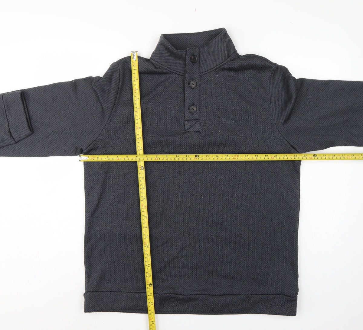 Rohan Men’s Grey M Henley High Neck Fleece Lined Sweatshirt