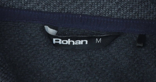 Rohan Men’s Grey M Henley High Neck Fleece Lined Sweatshirt