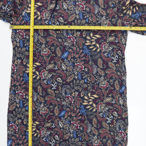 John Baner Women’s Multicoloured Paisley Hooded Jumper Dress UK 22