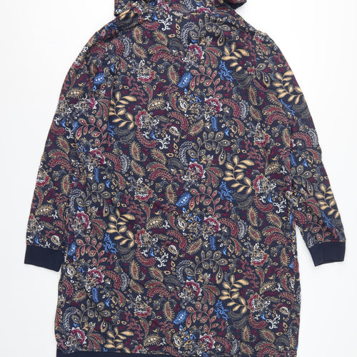 John Baner Women’s Multicoloured Paisley Hooded Jumper Dress UK 22