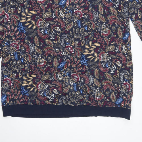 John Baner Women’s Multicoloured Paisley Hooded Jumper Dress UK 22