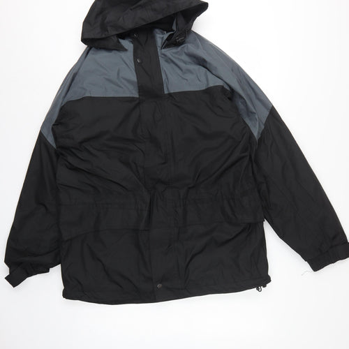 Regatta Men’s Black Grey M Waterproof Hooded Outdoor Jacket