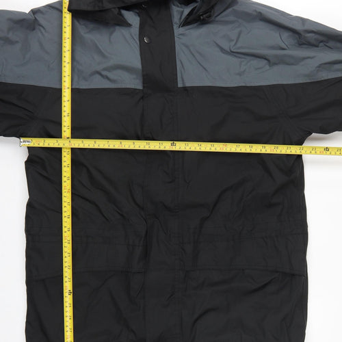 Regatta Men’s Black Grey M Waterproof Hooded Outdoor Jacket