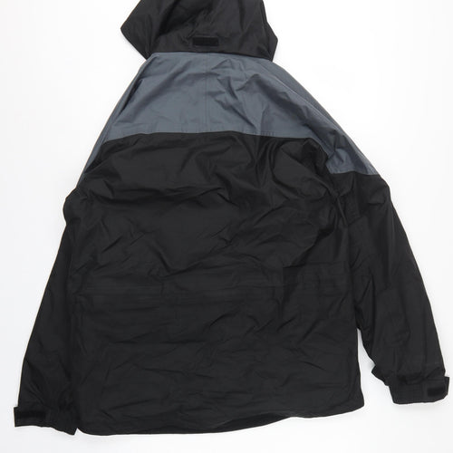 Regatta Men’s Black Grey M Waterproof Hooded Outdoor Jacket