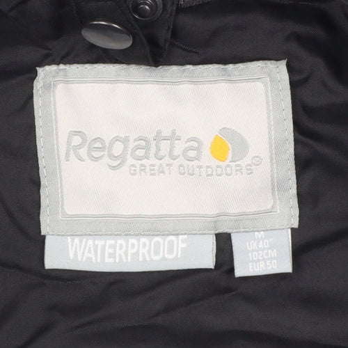 Regatta Men’s Black Grey M Waterproof Hooded Outdoor Jacket