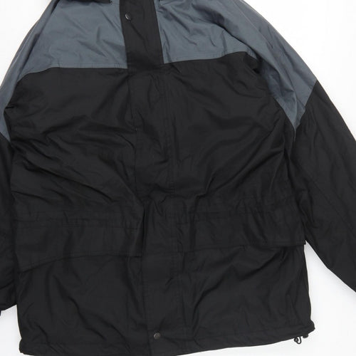 Regatta Men’s Black Grey M Waterproof Hooded Outdoor Jacket