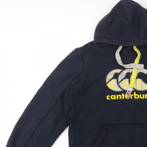 Canterbury Men’s Blue XL Pullover Hoodie Rugby Logo Pocket