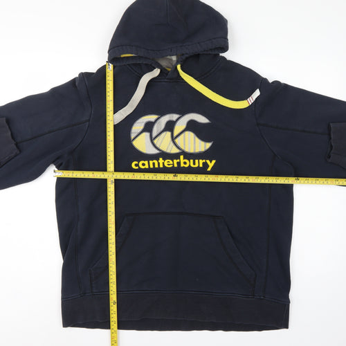 Canterbury Men’s Blue XL Pullover Hoodie Rugby Logo Pocket