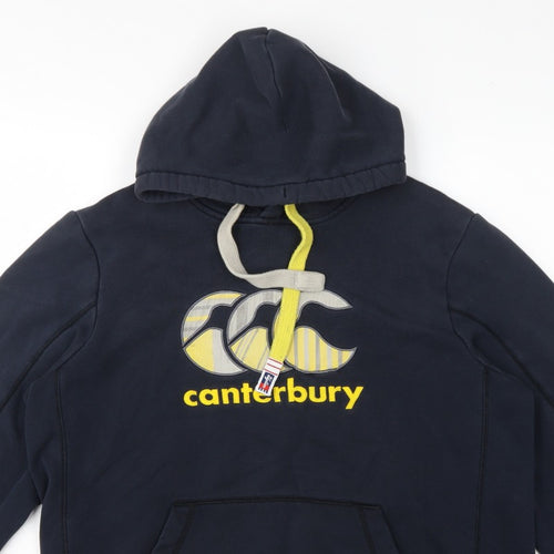 Canterbury Men’s Blue XL Pullover Hoodie Rugby Logo Pocket