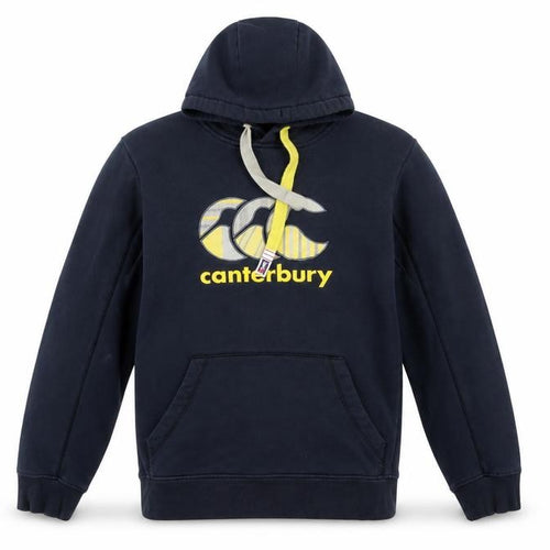 Canterbury Men’s Blue XL Pullover Hoodie Rugby Logo Pocket
