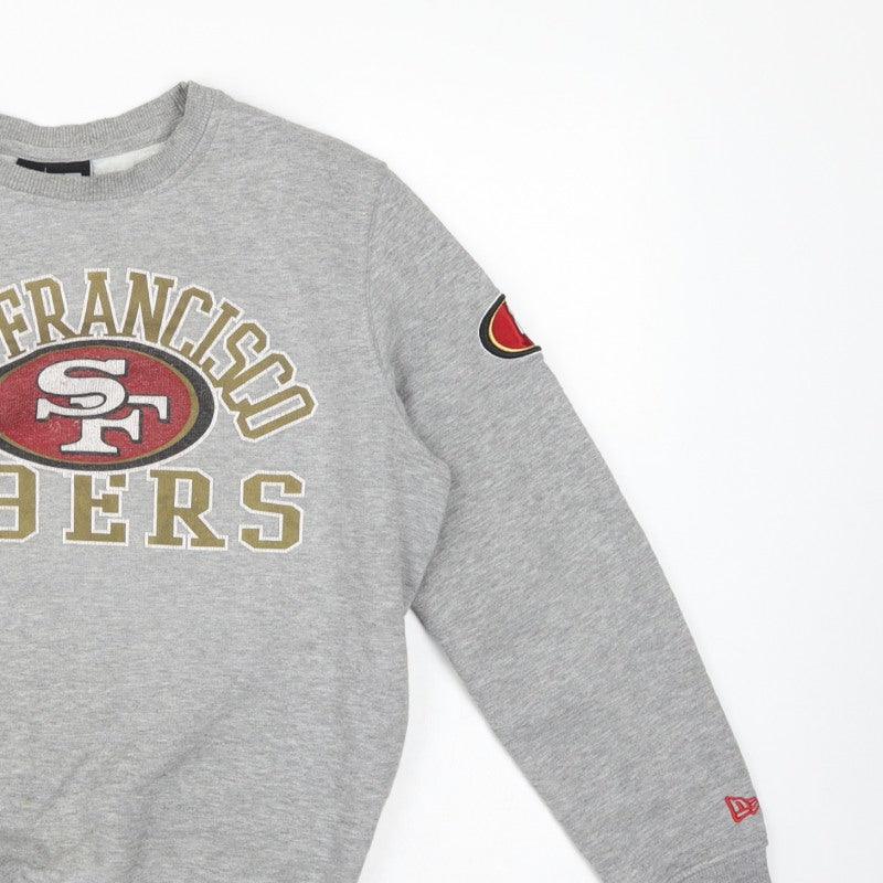 New Era Unisex Grey S San Francisco 49ers NFL Logo Sweatshirt