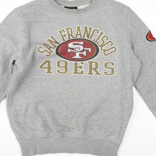 New Era Unisex Grey S San Francisco 49ers NFL Logo Sweatshirt