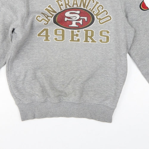 New Era Unisex Grey S San Francisco 49ers NFL Logo Sweatshirt