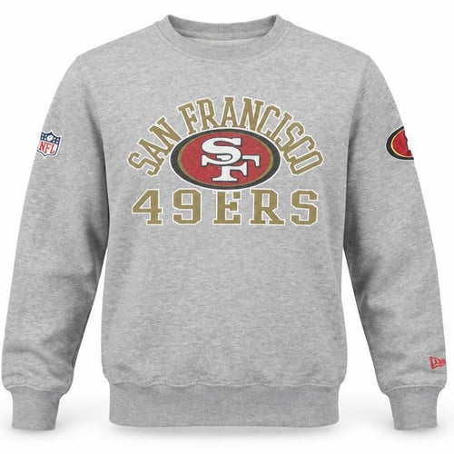 New Era Unisex Grey S San Francisco 49ers NFL Logo Sweatshirt