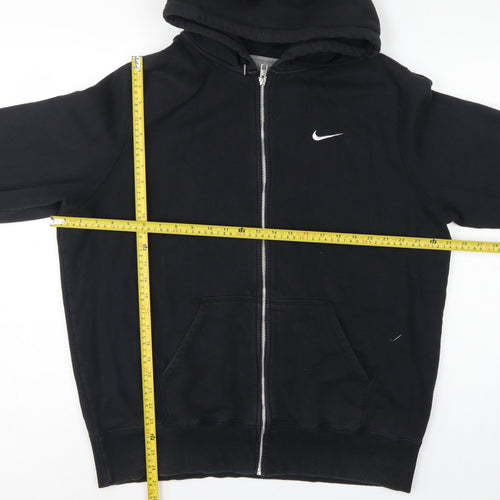 Nike Men’s Black 2XL Full Zip Hooded Fleece Logo Hoodie