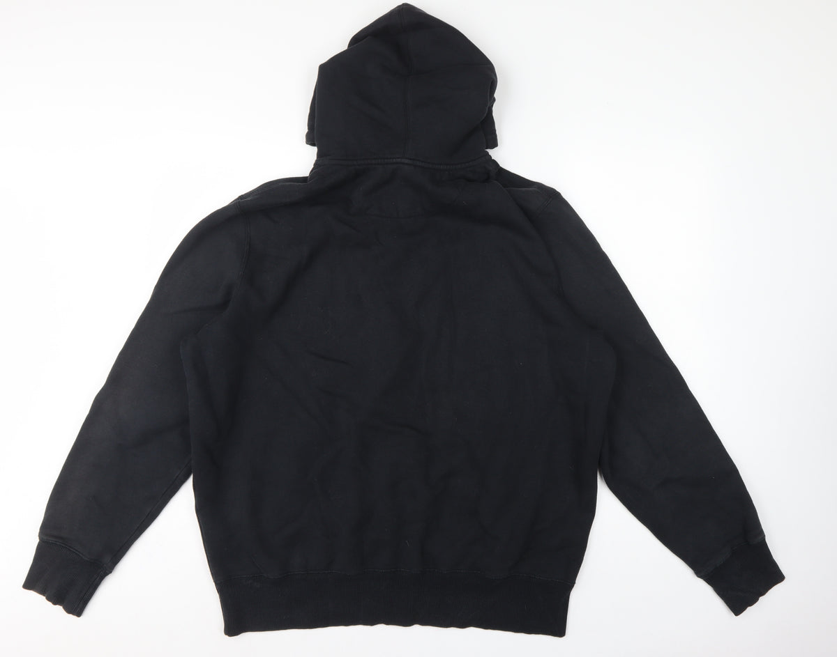 Nike Men’s Black 2XL Full Zip Hooded Fleece Logo Hoodie