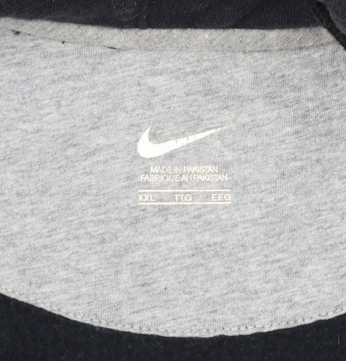 Nike Men’s Black 2XL Full Zip Hooded Fleece Logo Hoodie