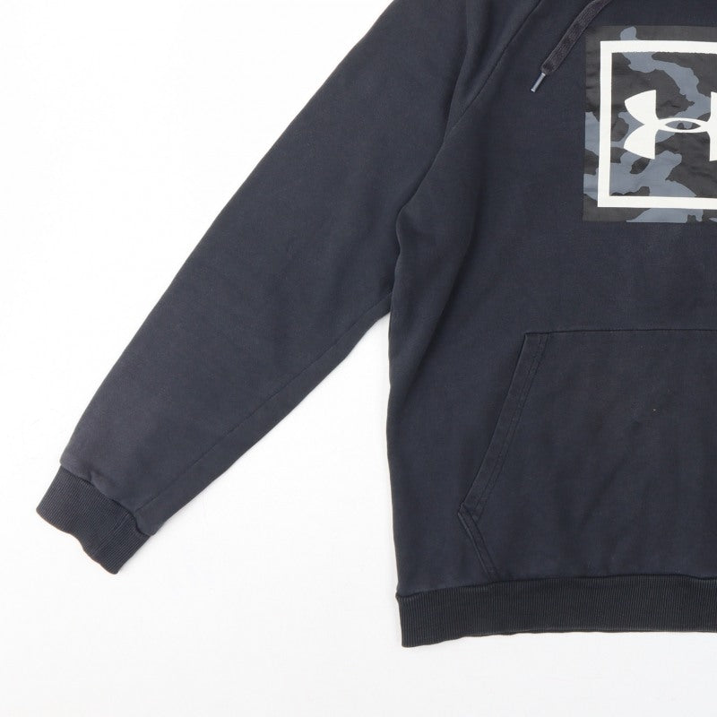 Additional view of Under Armour Men’s Black M Pullover Hoodie Camo Logo Fleece