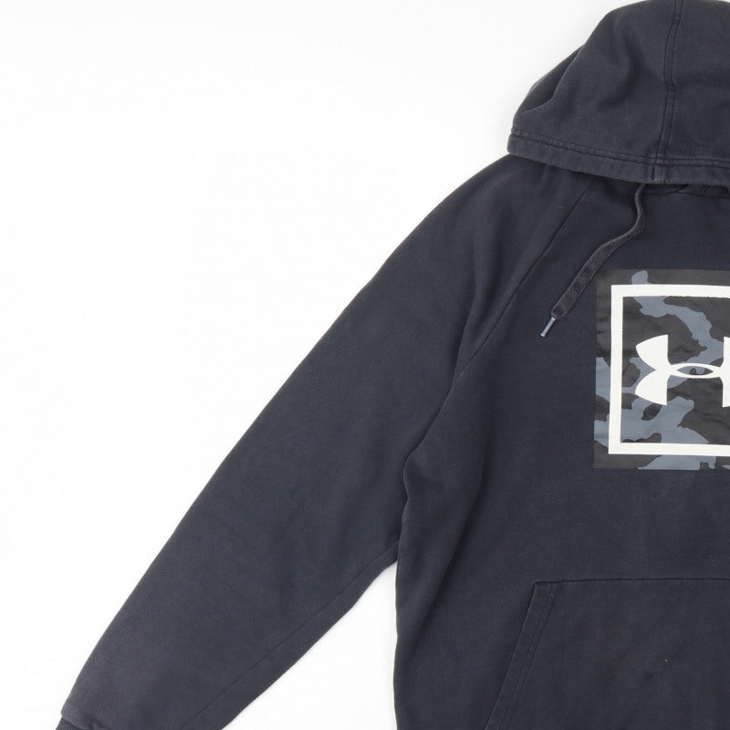 Additional view of Under Armour Men’s Black M Pullover Hoodie Camo Logo Fleece