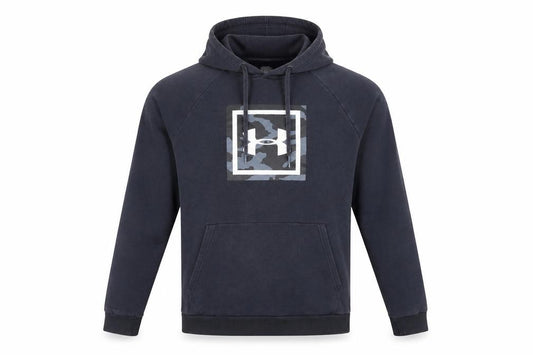 Under Armour Men’s Black M Pullover Hoodie Camo Logo Fleece