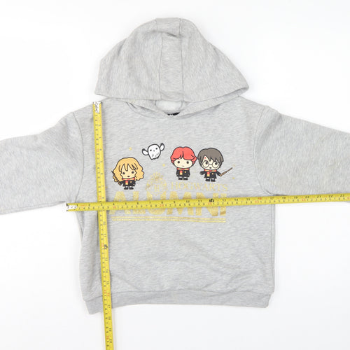 Primark Girls Grey 10-11 Years Harry Potter Alumni Graphic Pullover Hoodie