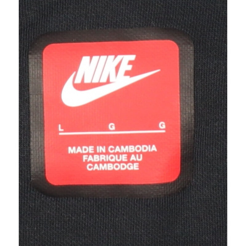 Nike Men’s Black L Crew Neck Pullover Sweatshirt Logo Zip Pocket