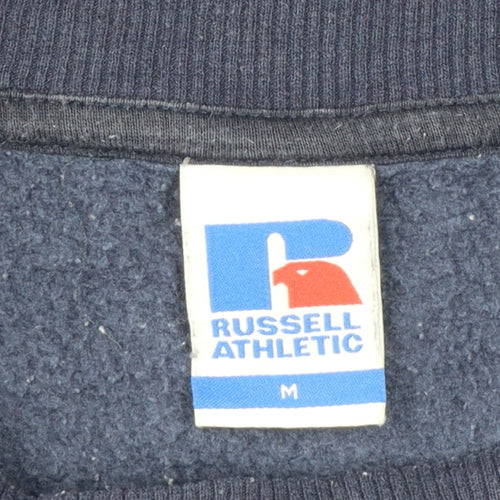 Russell Athletic Unisex Adults Blue M Pullover Basketball Graphic Sweatshirt