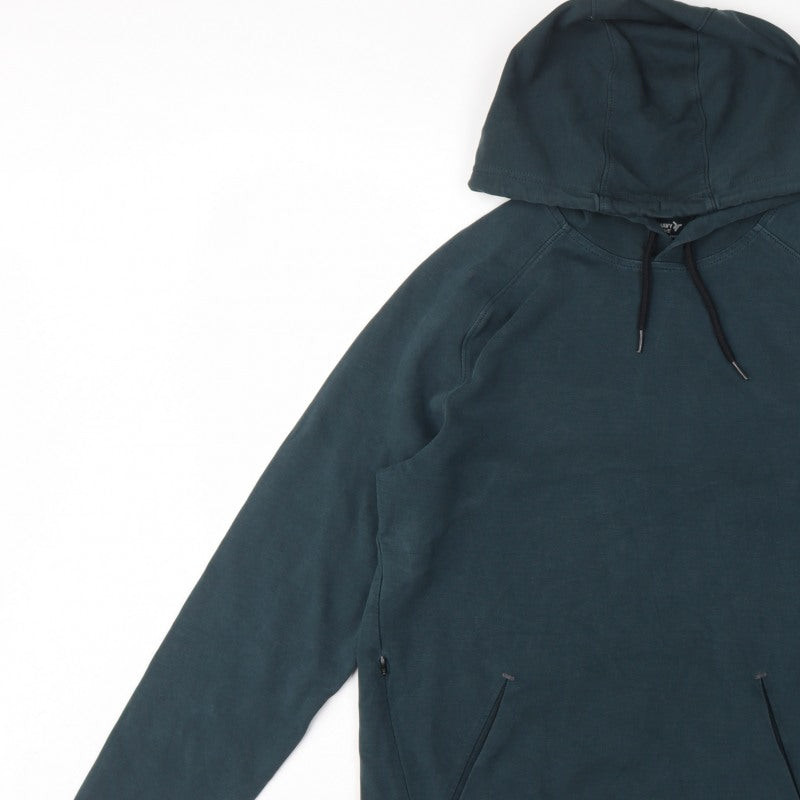 Old Navy Active Men’s Blue S Pullover Hoodie Stretch Fleece Pockets