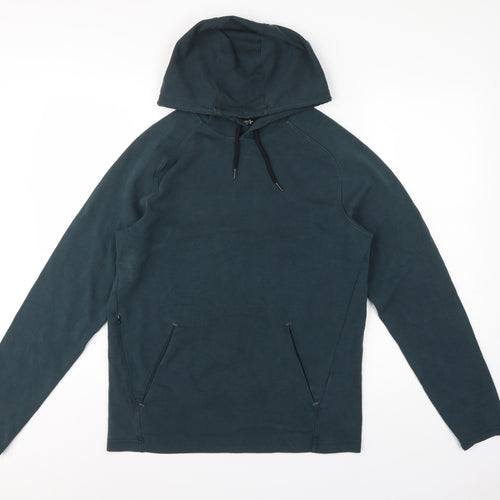 Old Navy Active Men’s Blue S Pullover Hoodie Stretch Fleece Pockets