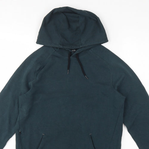Old Navy Active Men’s Blue S Pullover Hoodie Stretch Fleece Pockets