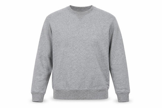 Marks and Spencer Men Grey L Crew Neck Pullover Sweatshirt Cotton