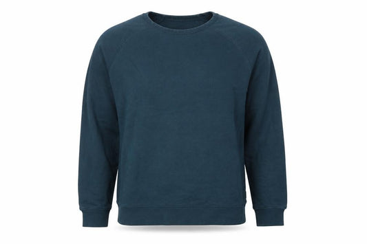 Marks and Spencer Men’s Blue XL Crew Neck Pullover Cotton Sweatshirt